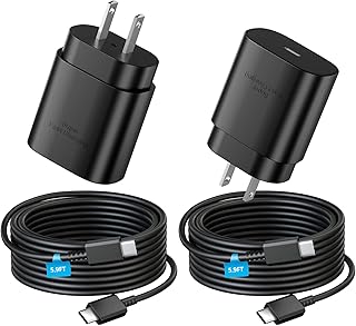 Super Fast Charger Type C, 25W PD Charger Fast Charging with 5.9FT Long Type C Charger Cable for Samsung Galaxy S24 Ultra/S24/S24+/S23 Ultra/S23/S22 Ultra/S22/S21 Ultra/S20 Ultra/Note 20